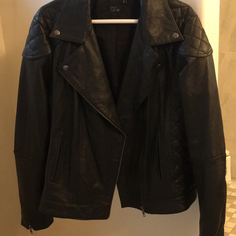 Asos real leather jacket